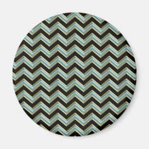 Íman ZigZag preto-e-Dourado