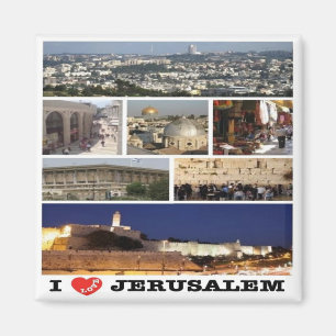 Íman zIL003 eu amo JERUSALEM Israel Oriente Médio, Frid