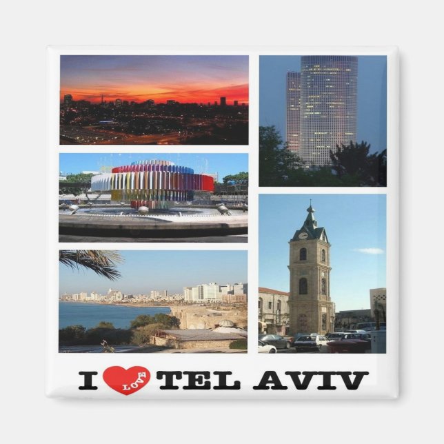 Íman zIL007 eu amo TEL AVIV, Israel Oriente Médio, Frid (Frente)
