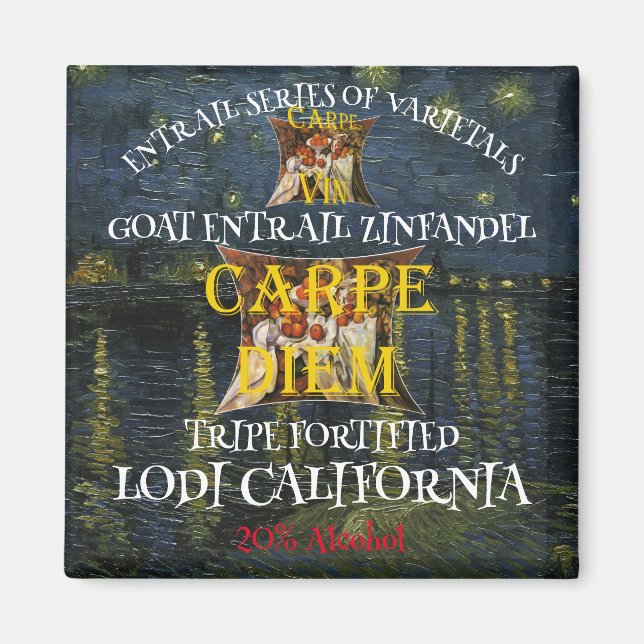 Íman Zinfandel Entranhas de Cabra da Tripa da Califórni (Frente)