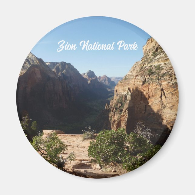 Íman Zion a partir da trilha Angels Landing Parque Naci (Frente)