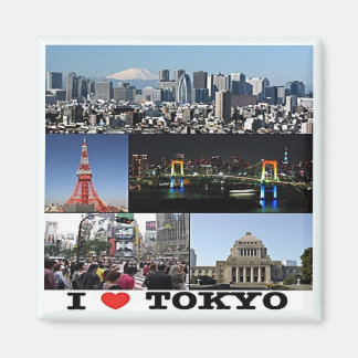 Íman zJP003 eu amo TÓQUIO, Japão, Ásia, Fridge