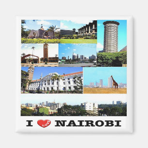 Íman zKE015 NAIROBI Love, Mosaic, Kenya, Africa, Fridge