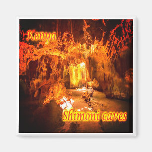 Íman zKE024 QUÊNIA, Shimoni, Cavernas, África, Geladeir