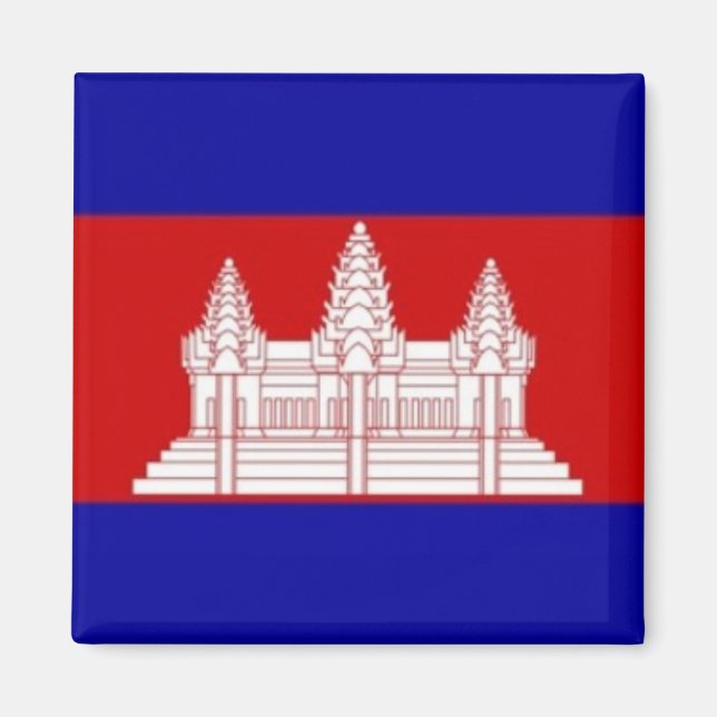 Íman zKH001 Cambodian FLAG Cambodja, Fridge (Frente)