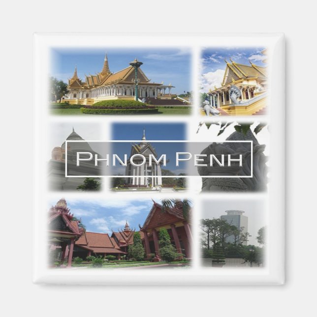 Íman zKH004 PHNOM PENH, Camboja, Ásia, frigorífico (Frente)