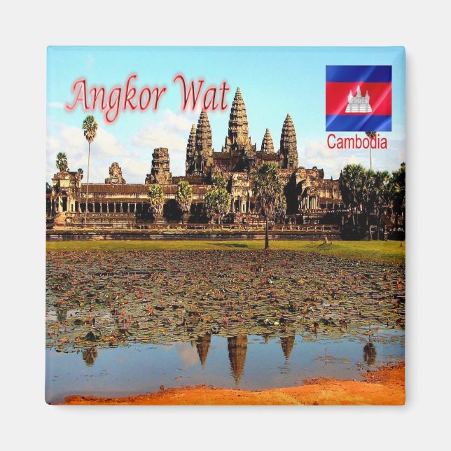 Íman zKH005 ANGKOR WAT, Camboja, Ásia, frigorífico (Frente)