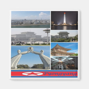 Íman zKP003 PYONGYANG, Coreia do Norte, frigorífico