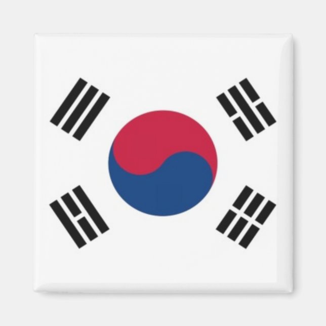 Íman zKR001 GLAG Sul-Coreano Coreia do Sul, frigorífico (Frente)