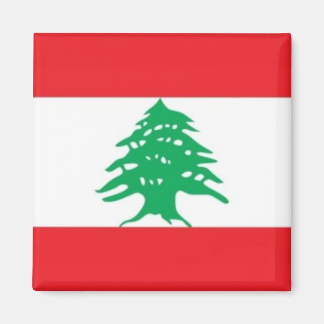 Íman zLB001 Libanês FLAG Líbano, frigorífico (Frente)