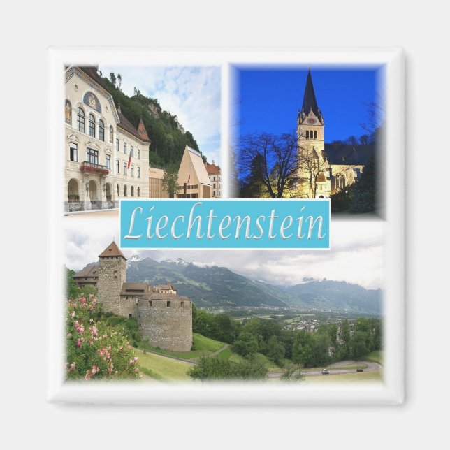 Íman zLI003 VADUZ Liechtenstein, frigorífico (Frente)