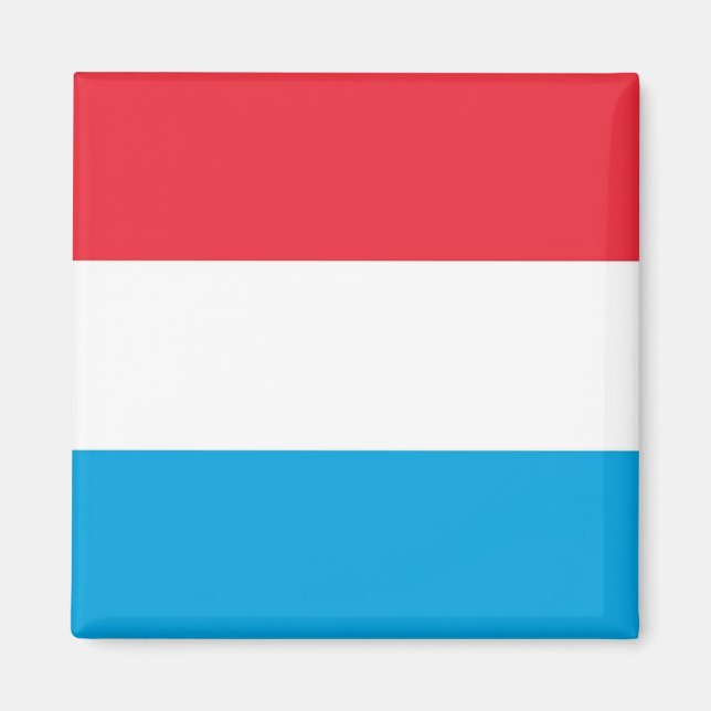 Íman zLU001 Luxembourg FLAG, Fridge (Frente)