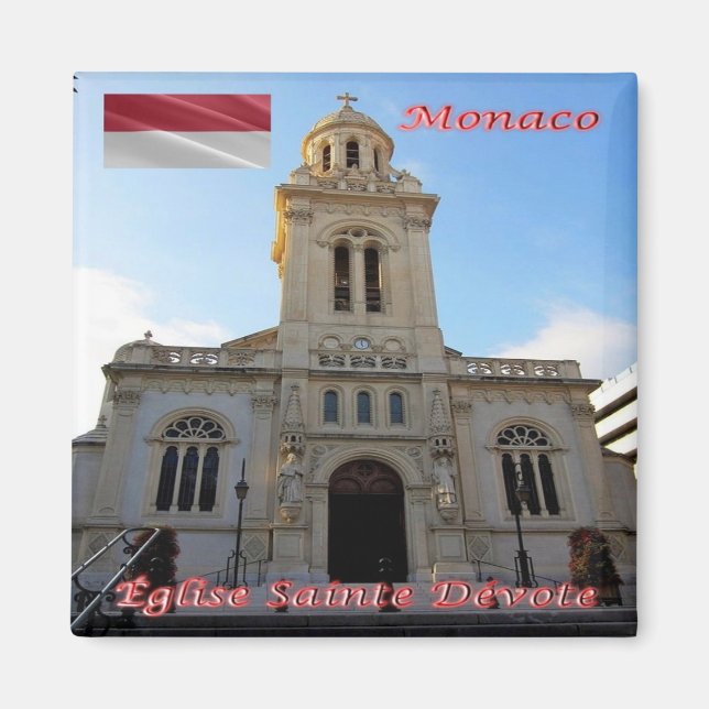 Íman zMC022 Monte Carlo, IGREJA SAINTE-DÉVOTE, Cordilhe (Frente)
