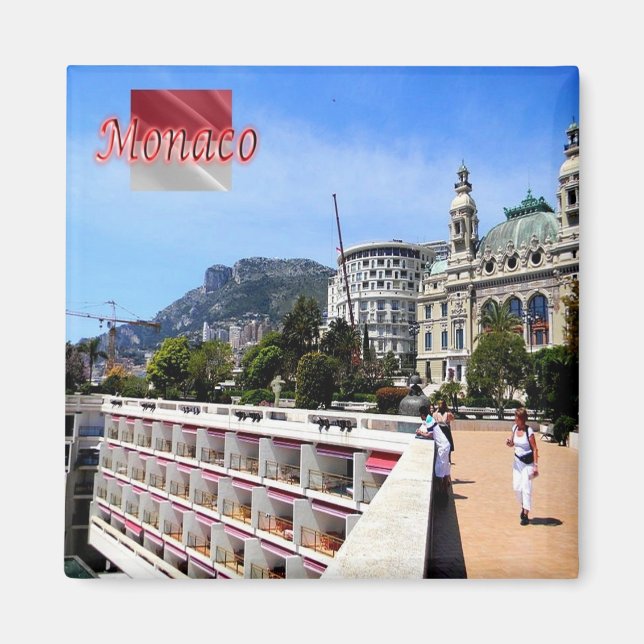 Íman zMC026 MONACO, Europa, geladeira (Frente)