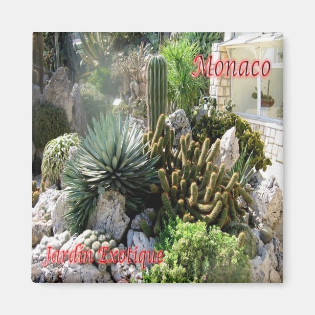 Íman zMC046 EXOTIC GARDEN, Mônaco, Fridge (Frente)