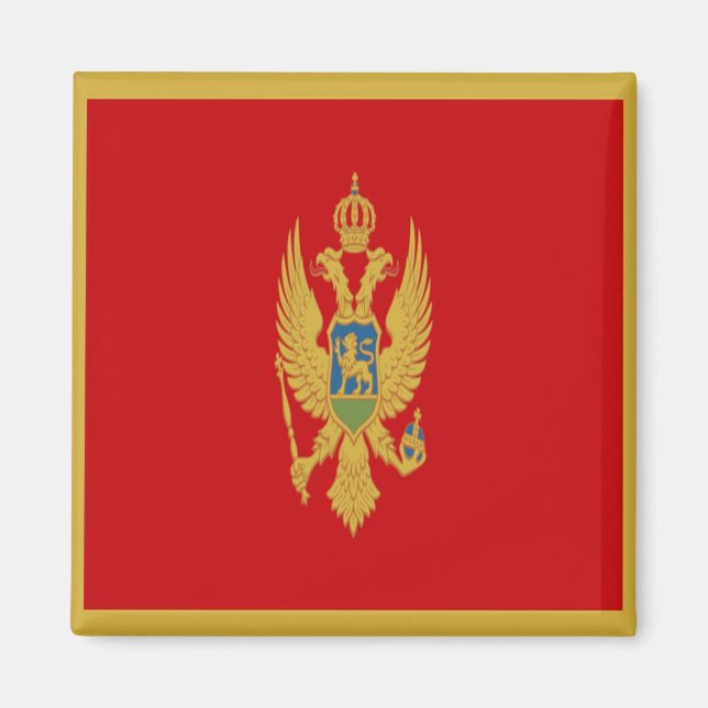 Íman zME001 Montenegro FLAG, Montenegro, Fridge (Frente)