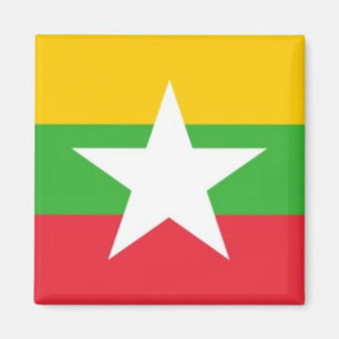 Íman zMM001 Burmese FLAG Myanmar, geladeira