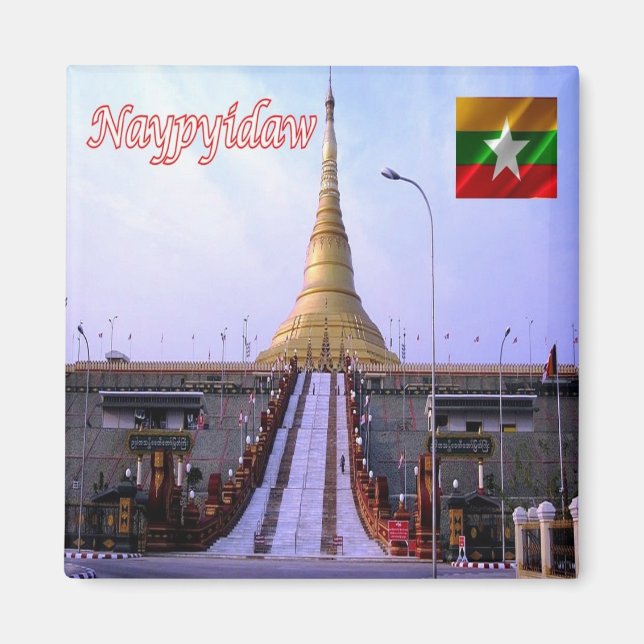 Íman zMM004 NAYPYIDAW, Mianmar Birmânia, Ásia, frigoríf (Frente)