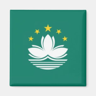 Íman zMO001 Macaense FLAG Macau ou Macau, frigideira