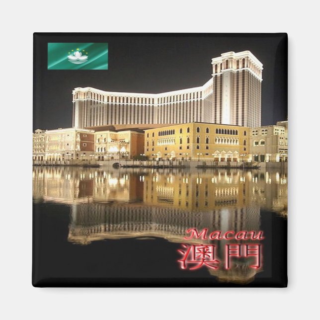 Íman zMO009 VENETIAN CASINO, Macau ou Macau, frigideira (Frente)