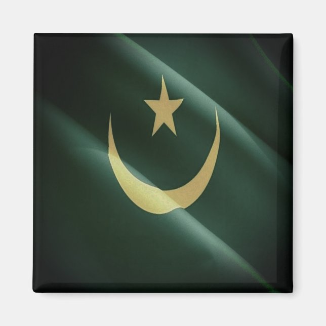 Íman zMR.002 MAURITÂNIA, bandeira de acendimento, Áfric (Frente)