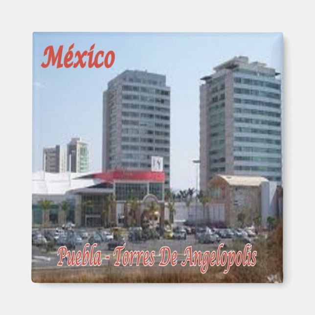 Íman zMX009 MÉXICO, Torres Angelopolis, América, Fridge (Frente)