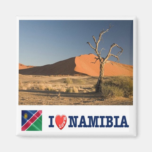 Íman zNA008 NAMIBIA I Love, Africa, Fridge (Frente)