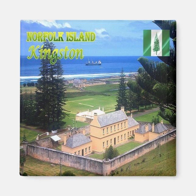 Íman zNF005 KINGSTON, NORFOLK ISLAND, Oceânia, frigoríf (Frente)