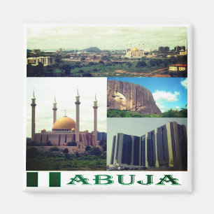 Íman zNG005 ABUJA, Mosaico, Nigéria, África, Geladeira