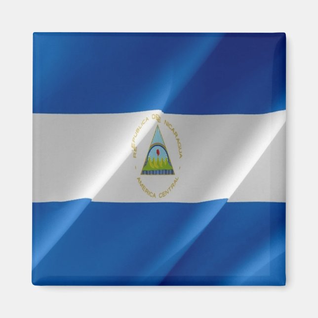 Íman zNI002 NICARAGUA, Sinalizador de Onda, América, Fr (Frente)