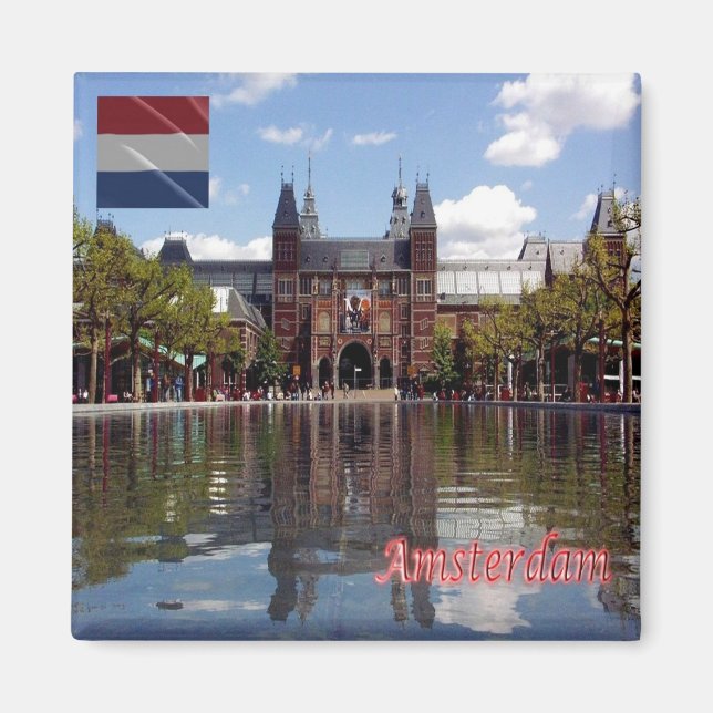 Íman zNL015 RIJKSMUSEUM Amesterdã, Países Baixos, Fridg (Frente)