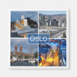 Íman zNO011 OSLO, Noruega, Europa, frigorífico