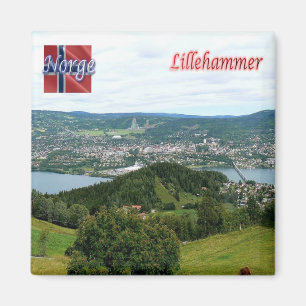 Íman zNO028 LILLEHAMMER, Noruega, Europa, frigorífico