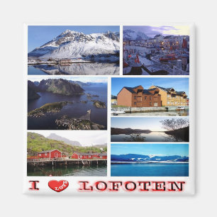 Íman zNO038 LOFOTEN "I Love", Noruega, Europa, Fridge