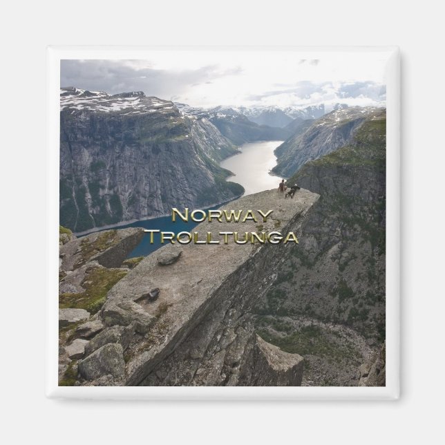 Íman zNO083 TROLLTUNGA panorama, Noruega, Europa, Fridg (Frente)