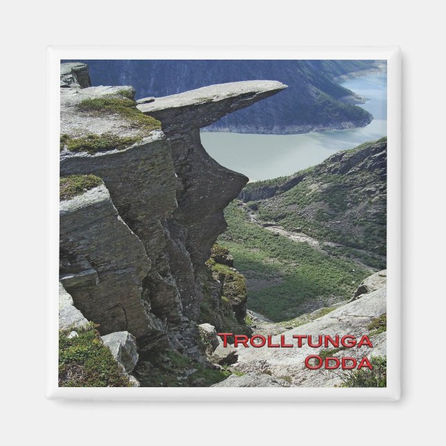 Íman zNO084 TROLLTUNGA, ODDA, Noruega, frigorífico (Frente)