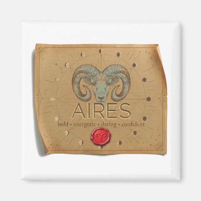 Íman ZODIAC - Aires - Magnet (Frente)