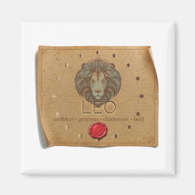 Íman ZODIAC - Leo - Magnet (Frente)
