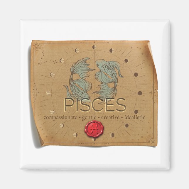 Íman ZODIAC - Pisces - Magnet (Frente)