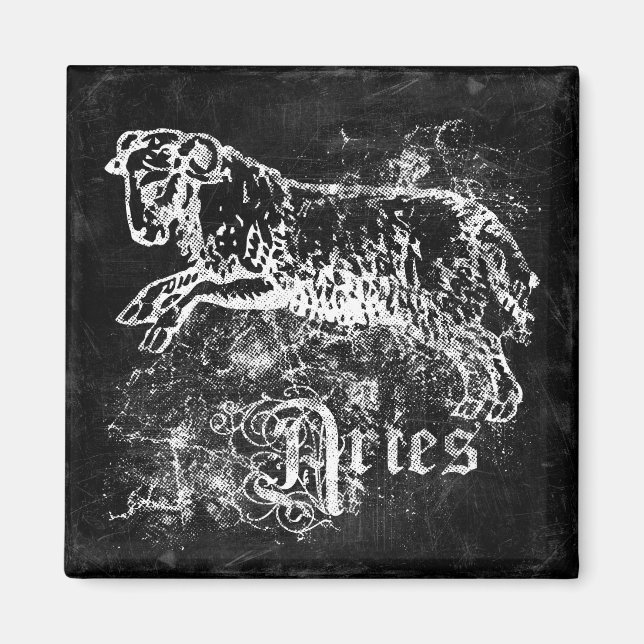 Íman Zodiac Vintage Aries (Frente)