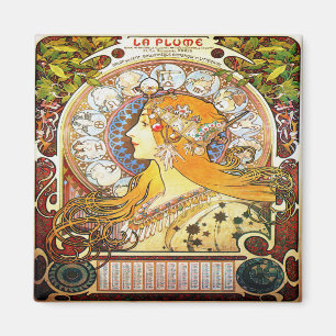 Íman Zodíaco 1896 de Alfons Mucha