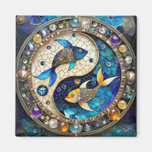 Íman Zodíaco - Peixes Yin e Yang