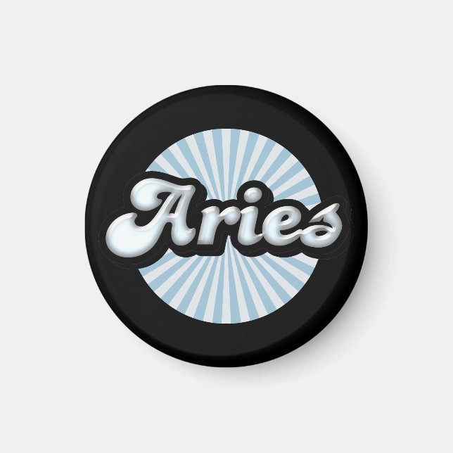 Íman Zodíaco Retro Áries (Frente)
