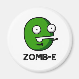 Íman Zom-E Dia de as Bruxas engraçado Zombie Alphabet E