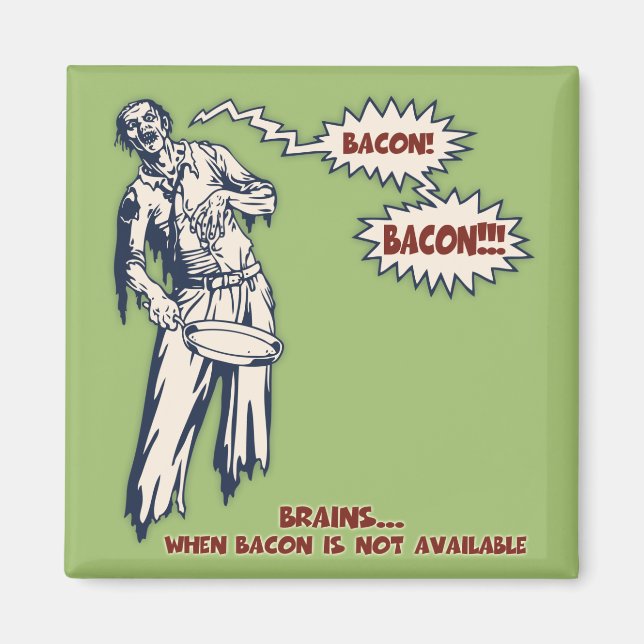 Íman Zombie - Bacon (Frente)