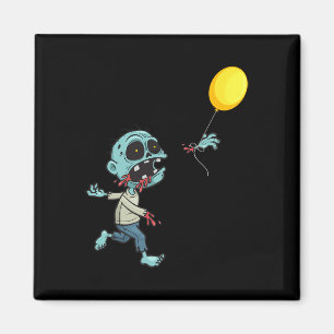 Íman Zombie Birthday Balloon - Engraçada Zombie Kids A