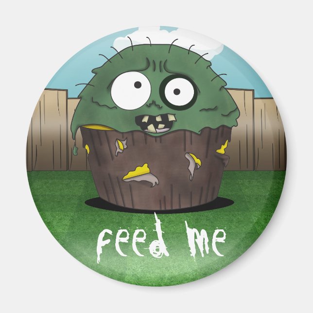 Íman Zombie Cake - Alimente-me (Frente)