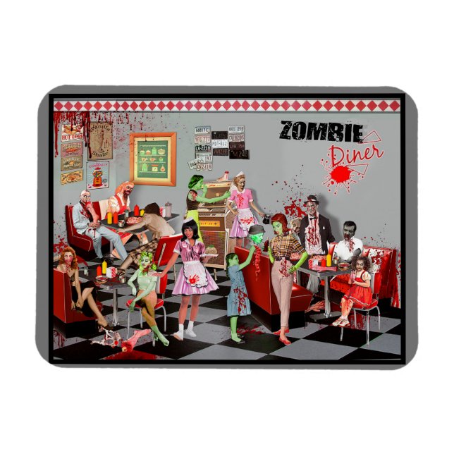 Íman Zombie Diner (Horizontal)