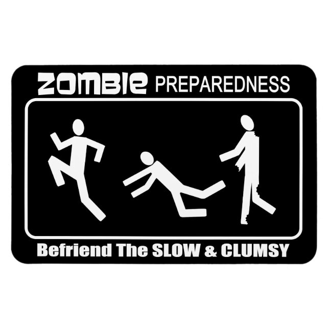 Íman Zombie Prepreparação para Befriend Design LLLLLL B (Horizontal)