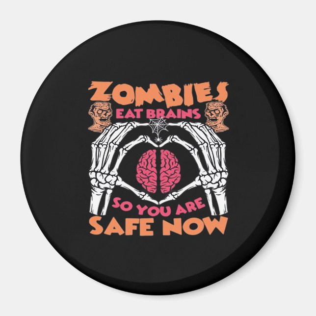 Íman Zombies Comem Cérebros Clássicos (Frente)